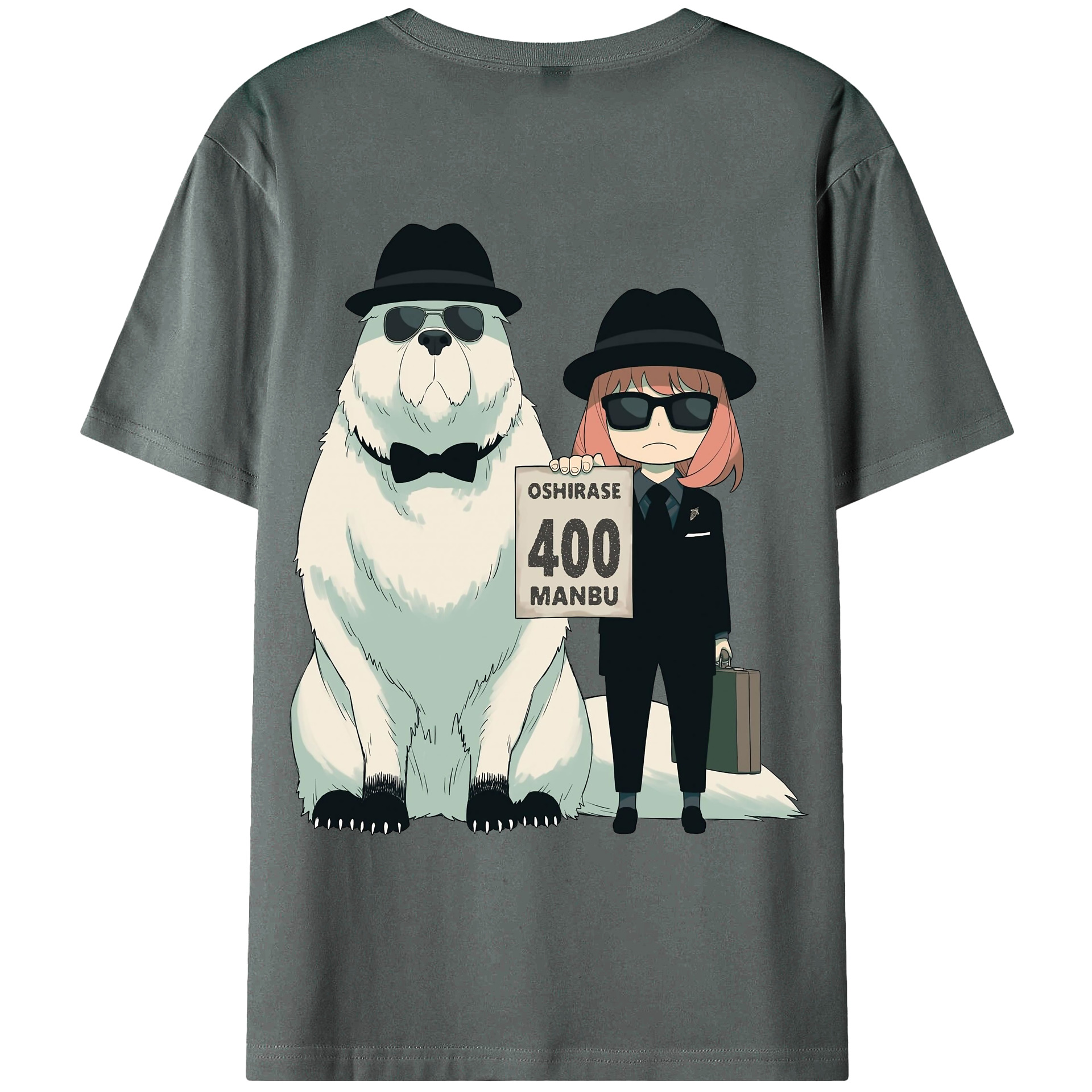 （画像用） SPY×FAMILY间谍家家酒 綿100％ メンズ半袖Tシャツ（バックプリント） 通気性